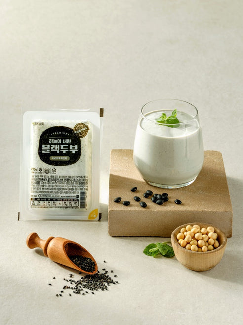 하늘이 내린 블랙두부 210g 100% Korean Black Bean Firm Tofu  | 라라스팜