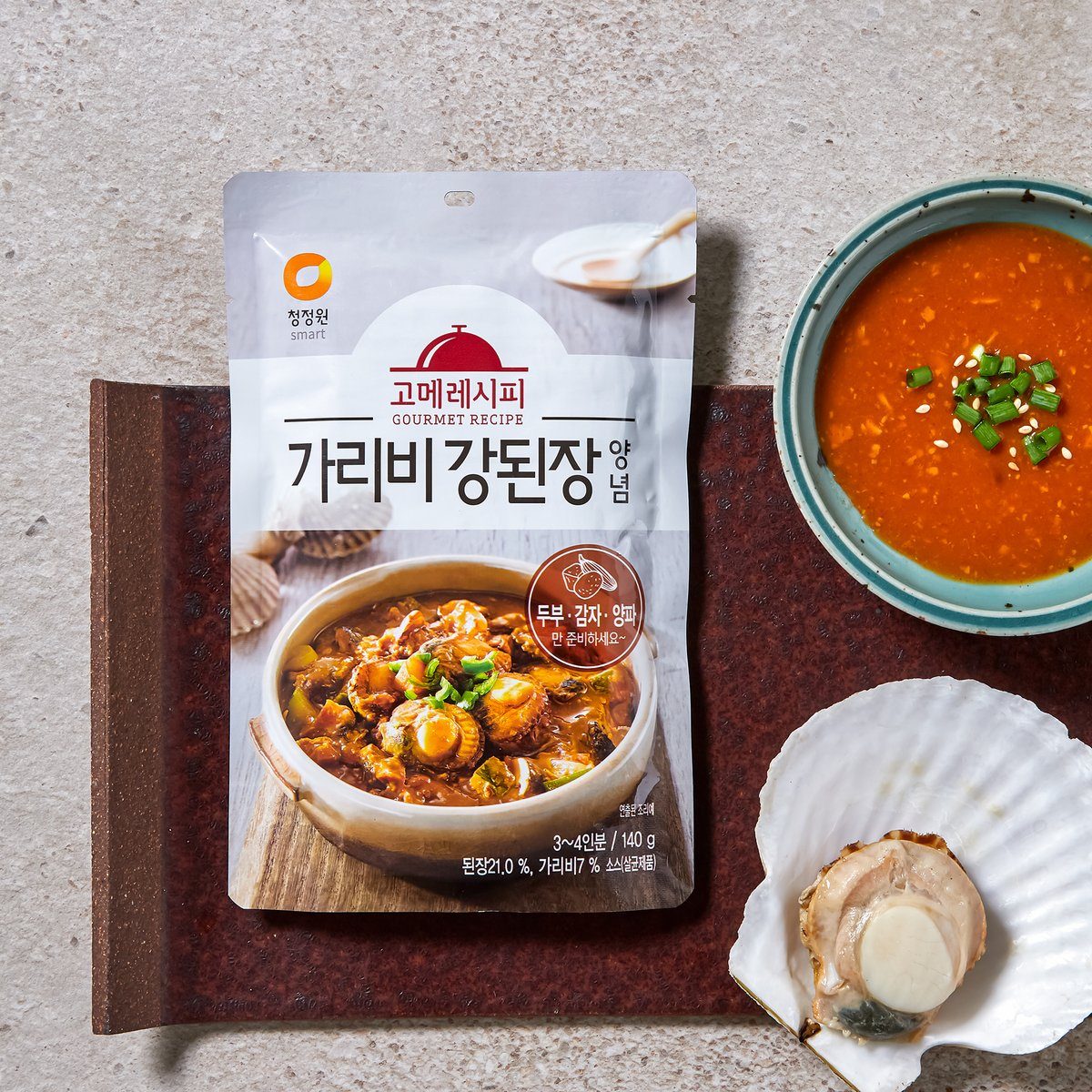 Scallop Fermented Soybean Stew Sauce 가리비 강된장 양념 140g | Chung Jung One