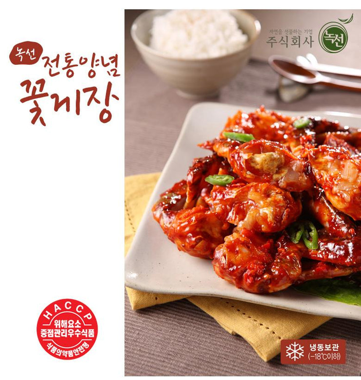 Korean Spicy Marinated Crab 300 g 꽃게 양념게장 |  NOKSUN