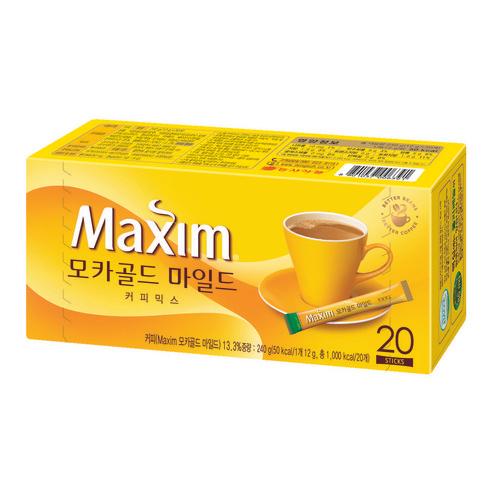 Maxim Mocha Gold Mild Mixed Coffee 맥심 모카골드 마일드 커피믹스 (20 Sachets) | Dong Suh