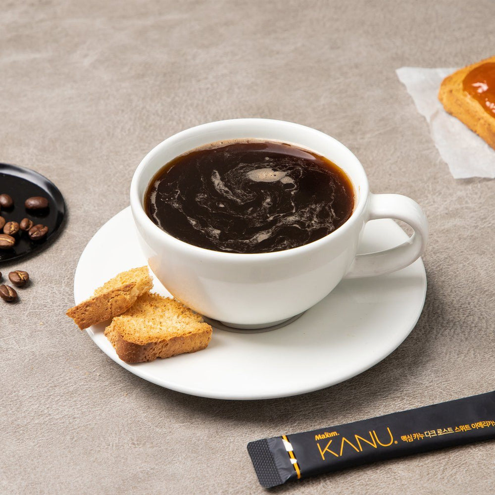Maxim Kanu Coffee Dark Roast Sweet Americano  카누 다크로스트 스위트 아메리카노  30 sticks (5.4g/1 stick) |  Dong suh