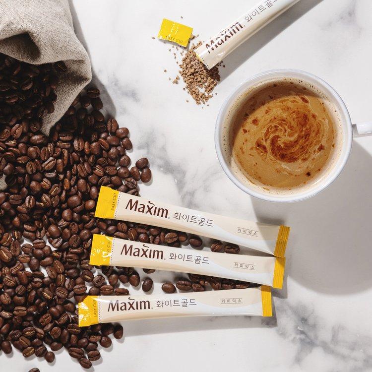 MAXIM White Gold Coffee Mix 234 g 4 Maxim White Gold Mixed Coffee ?? ????? ???? (20 Sachets) | Dong Suh