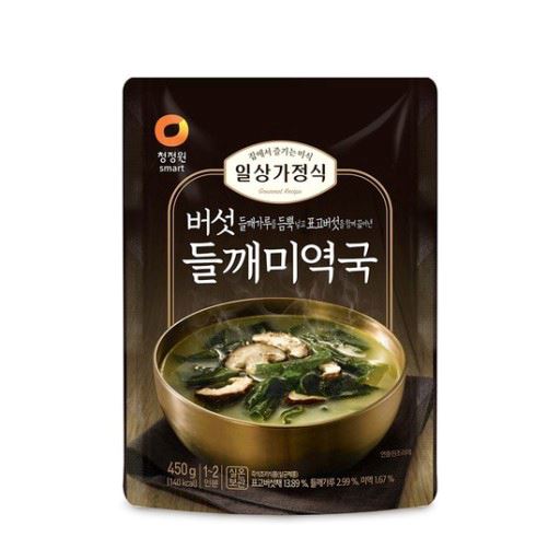 버섯 들깨 미역국 Perilla Mushroom Seaweed Soup 450g | Chungjungone
