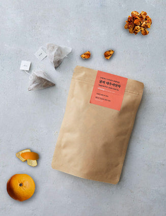 Tangerine Peel-Jujube Seed Tea 10 Teabags 귤피대추씨앗차 10 입 | ชา Lee Min Jae