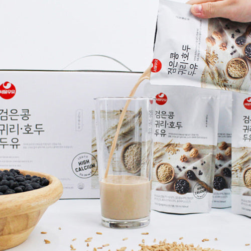 Oat Black bean Walnut Soy milk 귀리 검은콩 호두 두유 190ml | Seoul milk