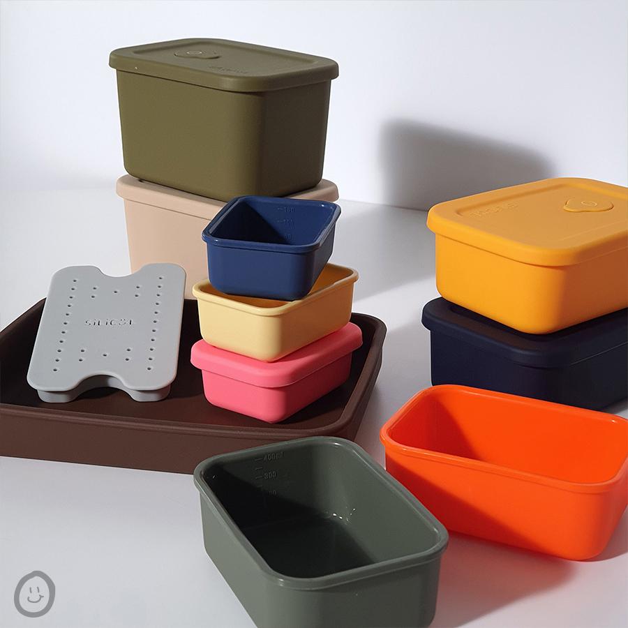 Silicone Lunch Box 실리컬 레시피앙 (3 Sizes)