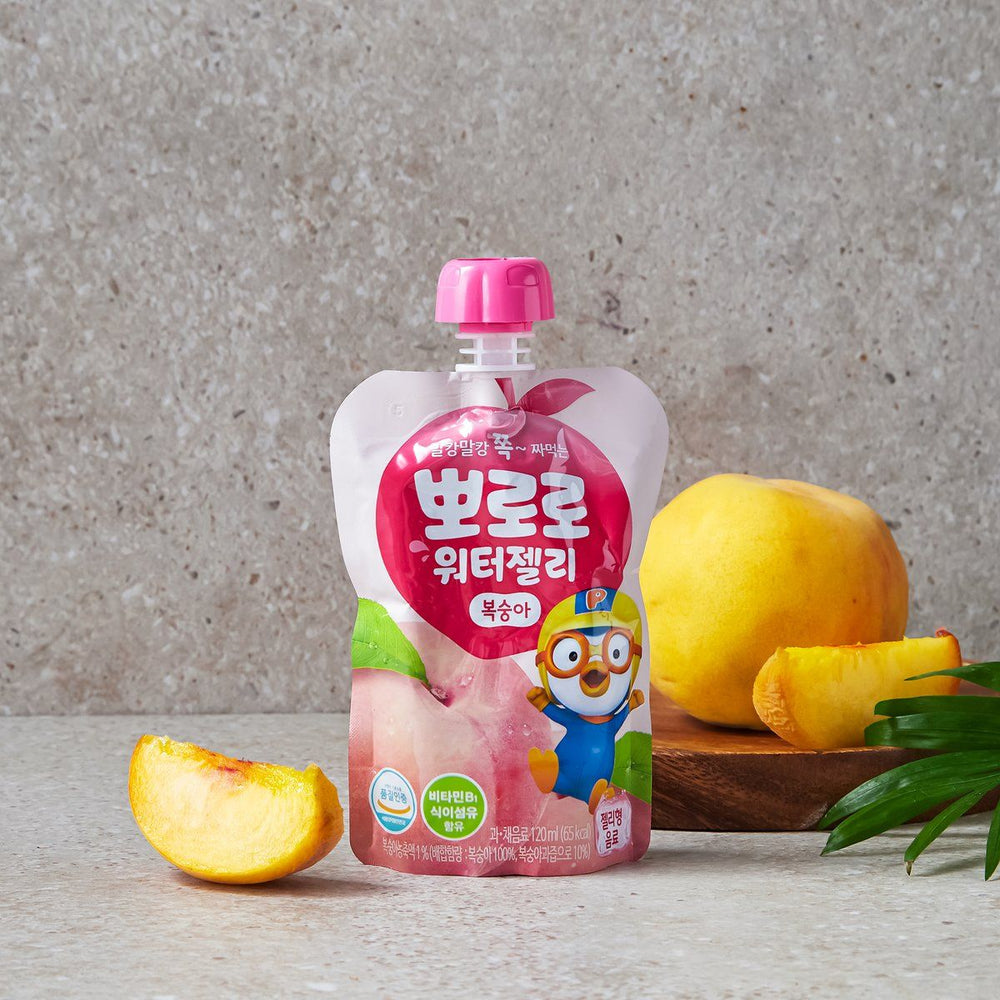 Pororo water jelly Peach  뽀로로 워터젤리 복숭아 120ml | Paldo