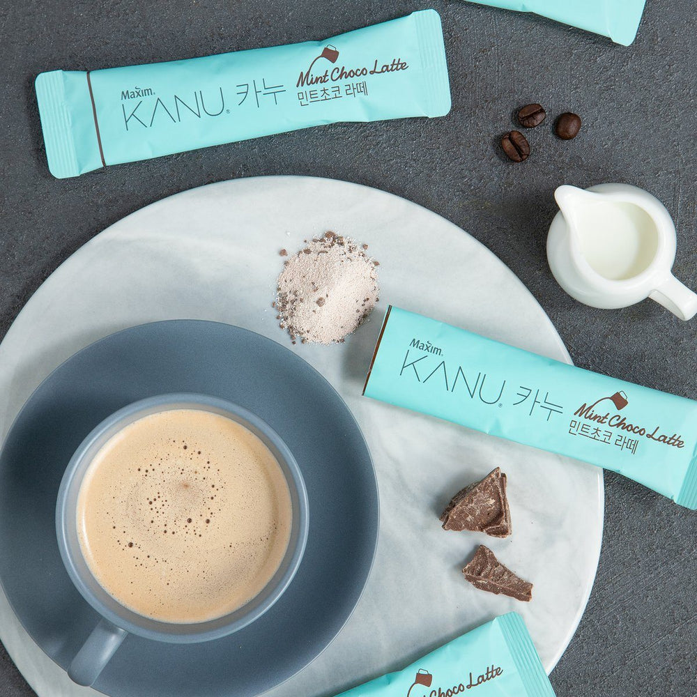 Maxim Kanu Coffee Mint Choco Latte 카누 민트초코 라떼 (8 sticks) | Dong Suh