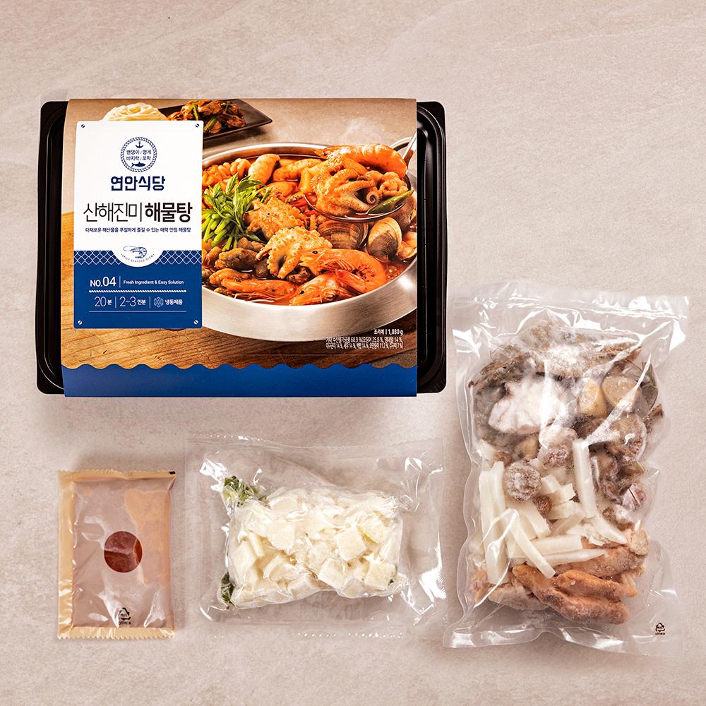 เกาหลีแช่แข็งอาหารทะเลสตูว์สตูว์ชุดอาหาร연안식당해물탕밀키트 (2-3Pax) | สดง่าย x Yeonan Sikdang