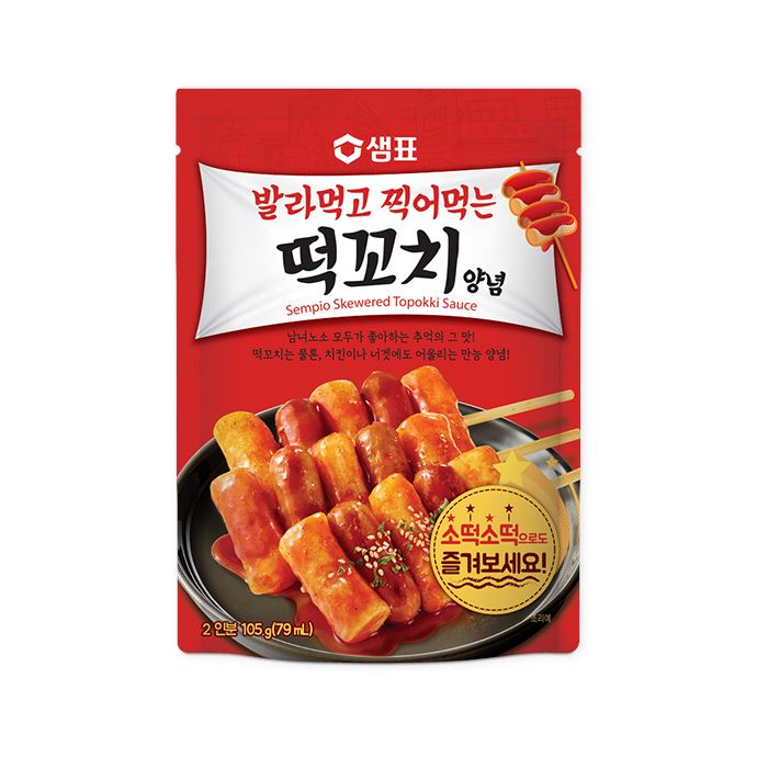 샘표 발라먹고 찍어먹는 떡꼬치 양념 105g 2인분 / Sempio Skewered Topokki Sauce 