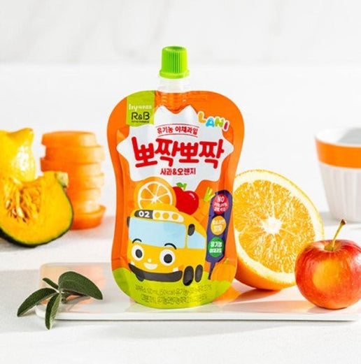 Cutie Cutie Organic Veggie Juice - Grpae&Apple 뽀짝뽀짝 사과 오렌지 100ml