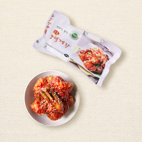 Crab หมักอาหารเกาหลีรสเผ็ด 300 กรัม꽃양념게장