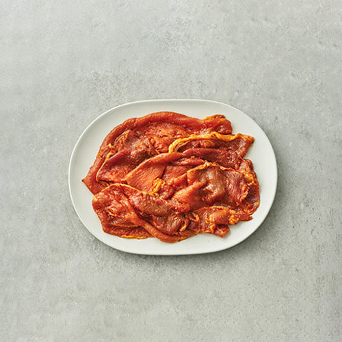 Korean Brown Sugar Pork Belly Bulgogi (1 x 300g) 흑당에 재운 삼겹살 불고기 | The BlueBasket