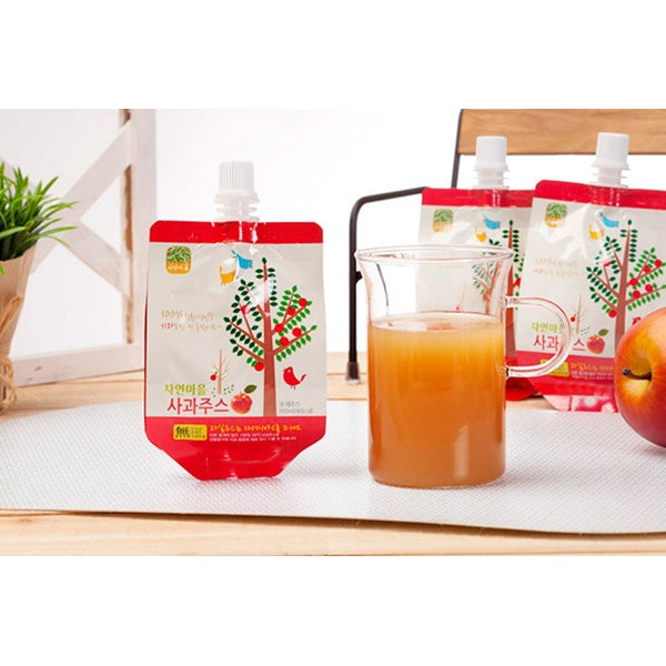 100% Apple juice 자연마을 사과주스 100ml | Jayeon maul