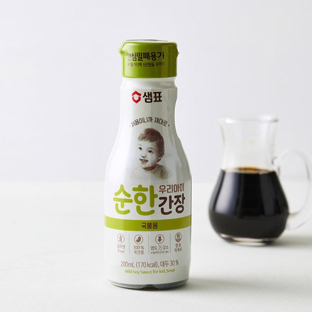 Soy Sauce for Kids Mild Soy Sauce for Soup 우리아이 순한간장 국물용 (200ml) | Sempio