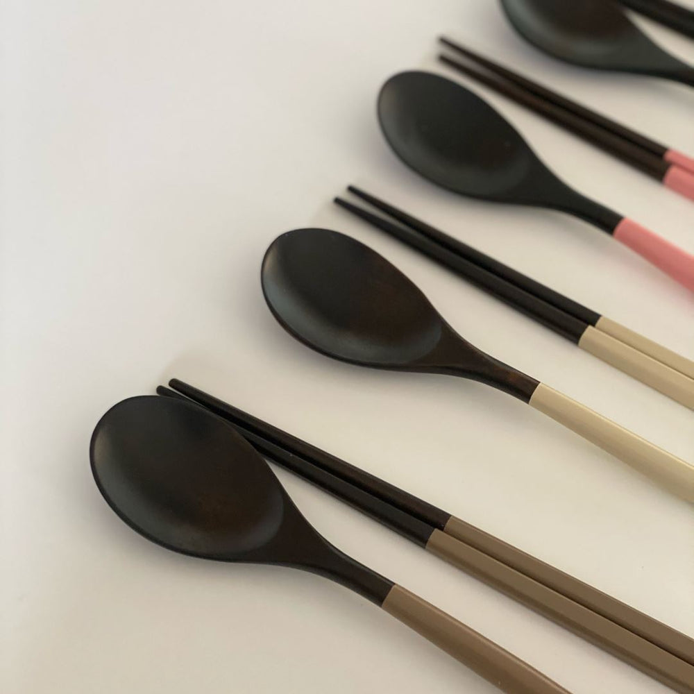 Wooden Cutlery Set 머랭 우드 수저세트 (Spoon + Chopsticks) | Hauls Home