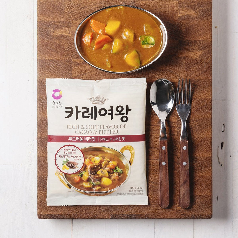 Curry Queen Cacao & Butter Curry Seasoning 카레여왕 부드러운 버터맛 (108g, 4 pax) | Chung Jung One