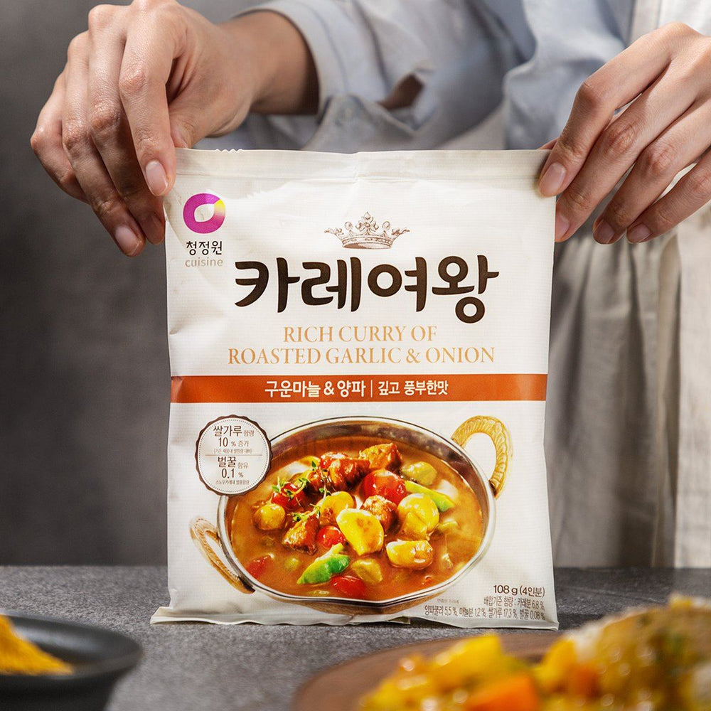 Curry Queen Roasted Garlic & Onion Rich Curry Seasoning카레 여왕 구운 마늘 & 양파 맛 (108g, 4 pax) | Chung Jung One