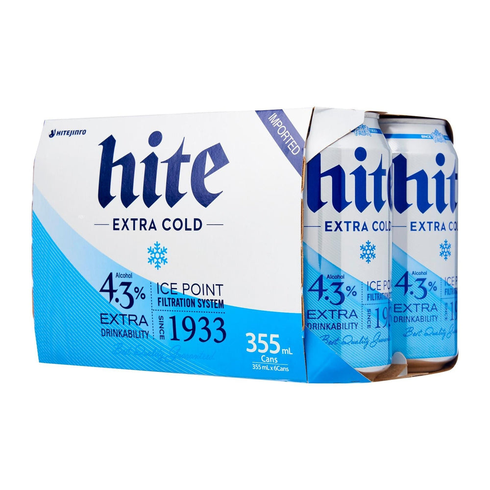 HITE 하이트 맥주 4.3% 355ml x 6 캔 