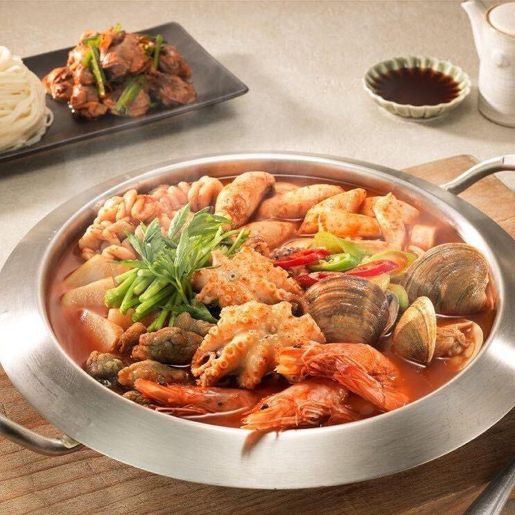 เกาหลีแช่แข็งอาหารทะเลสตูว์สตูว์ชุดอาหาร연안식당해물탕밀키트 (2-3Pax) | สดง่าย x Yeonan Sikdang