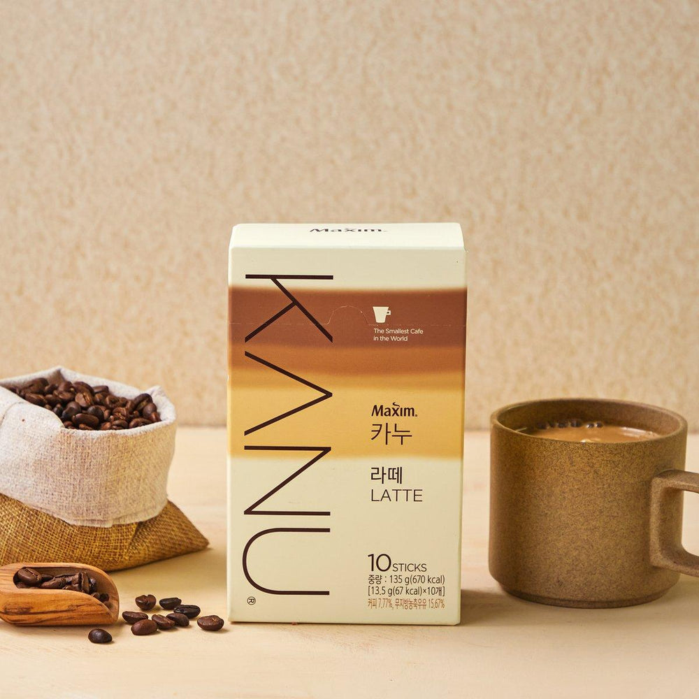 Maxim Kanu Coffee Kanu Latte 카누라떼 (10 แท่ง) | ดงซู