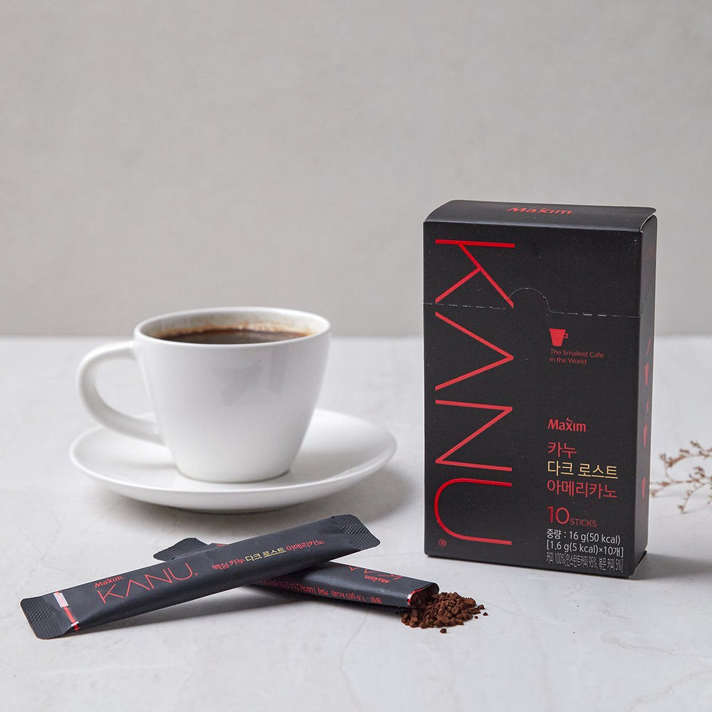 Maxim Kanu Coffee Dark Roast Americano 카누 다크로스트 아메리카노 (1.6g x 10 pcs) | Dong Suh