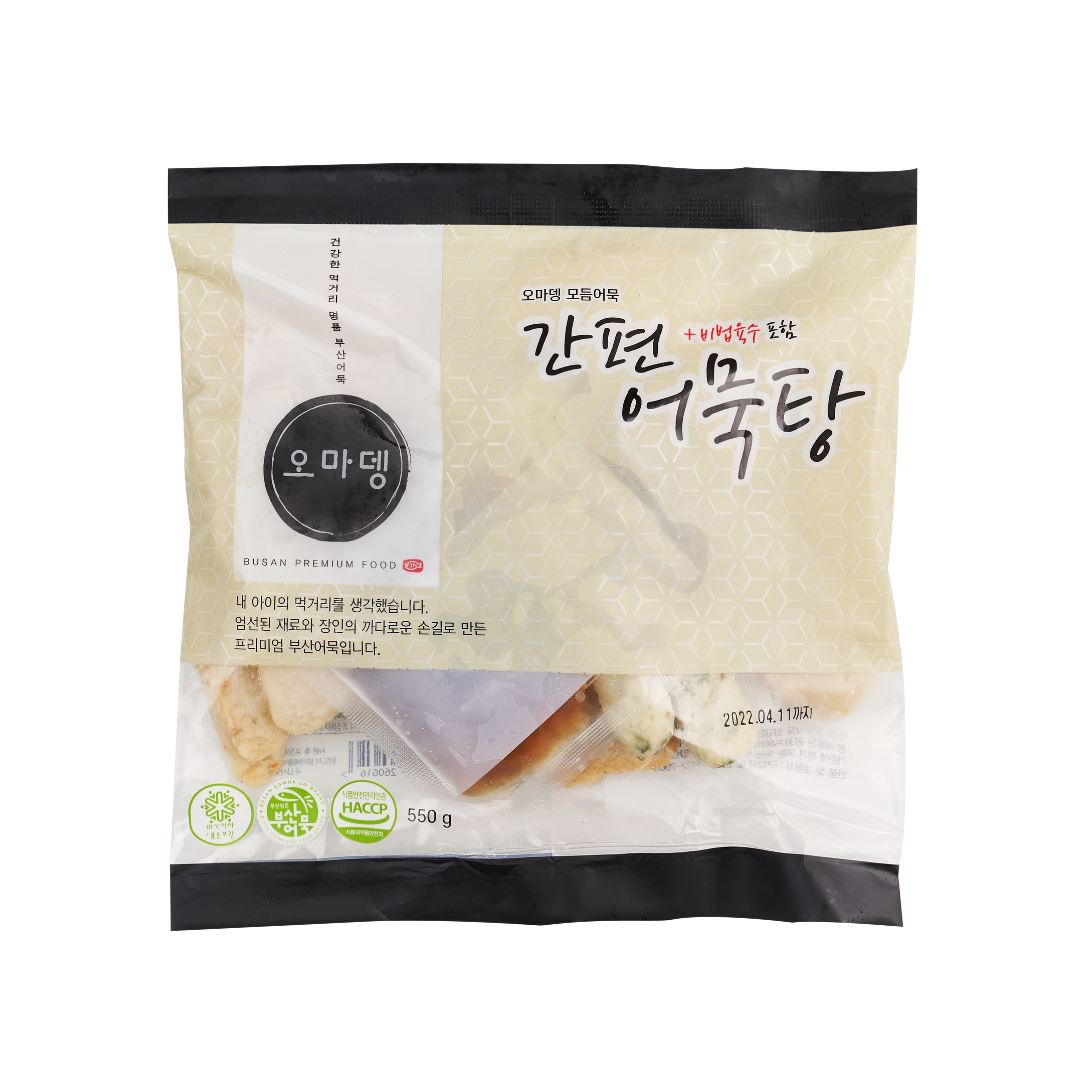 Easy Korean Fishcake Soup Kit 550g 간편 모듬 어묵탕 l Omadeng