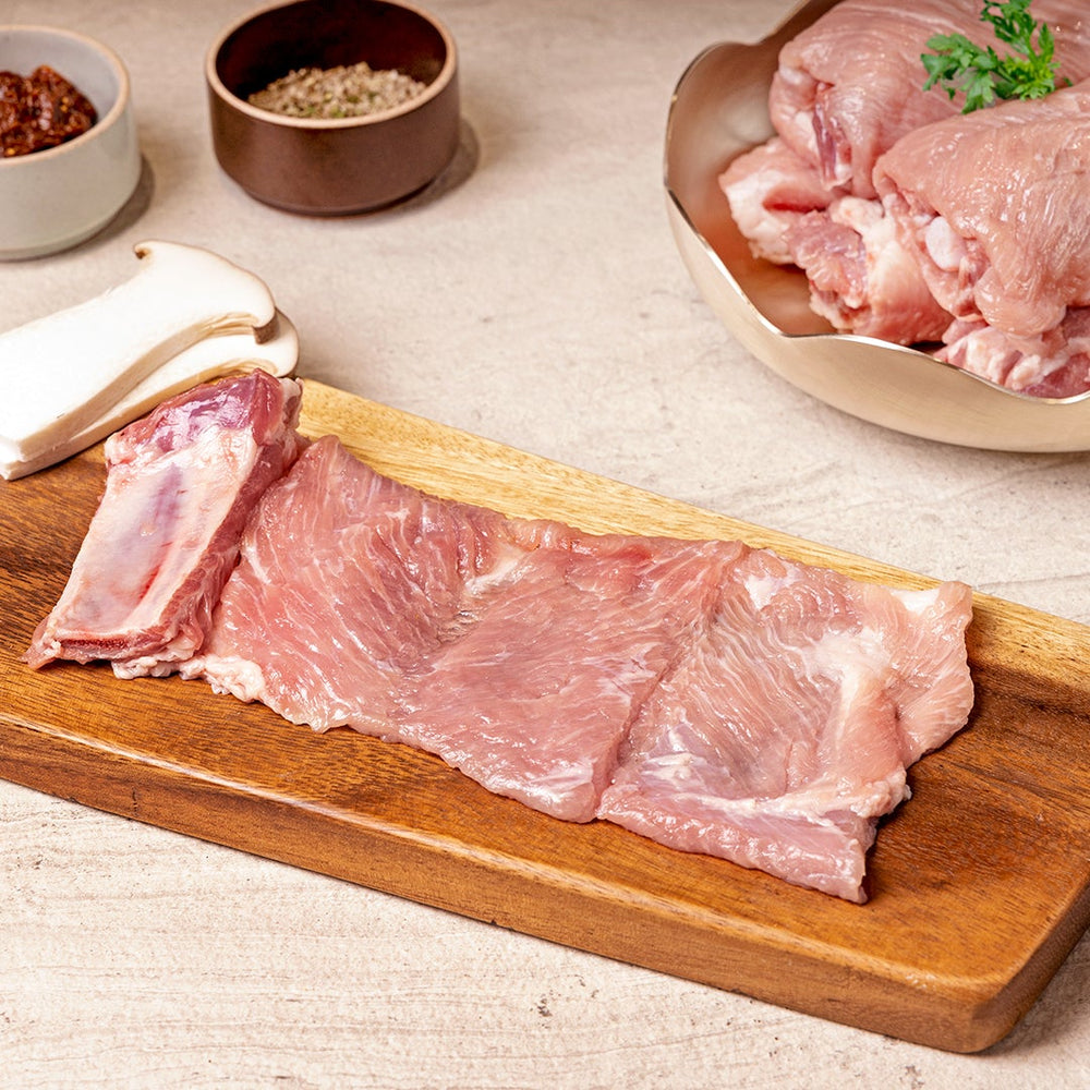Prime Pork Ribs  수제 뼈 돼지갈비용 - 구이/양념용, 냉동 (500g) | The BlueBasket PB