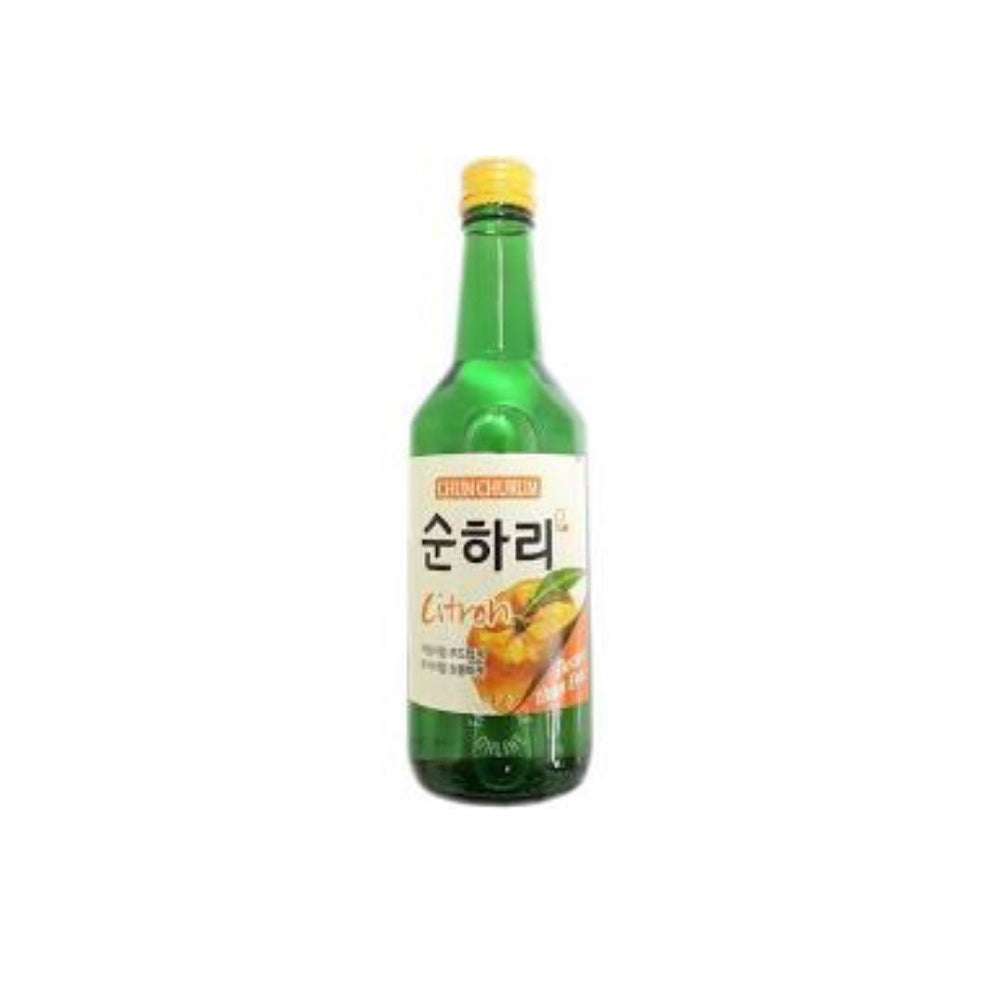 เกาหลี Soju Soonhari Citron 순하리유자 12% (360ml) | ลอตเต้