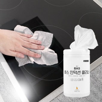 Kitchen Cleaner Wet Wipes for Induction Cooker & Microwave Cleaning 인덕션 클리너 (100 sheets) | BAS