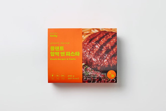 [Vegan] Plant-based Steak Burger&Pasta 214g 플랜트 함박 앤 파스타
