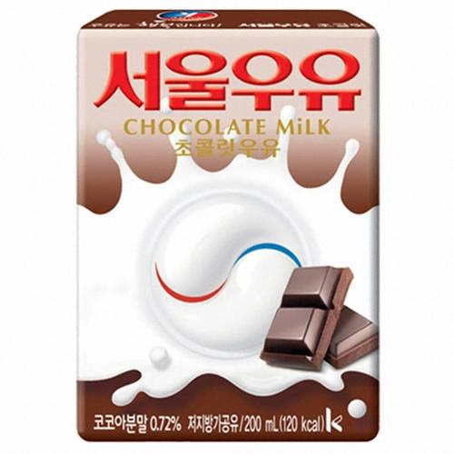 ช็อคโกแลตนม초코우유 (200ml) | นมโซล