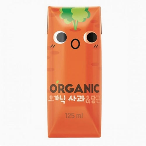 Organic Apple carrot juice 오가닉 유기농쥬스 사과당근 125ml  | Lotte