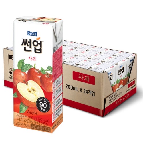 Sun-up Apple juice 200 ml 썬업 사과쥬스 200ml | Maeil