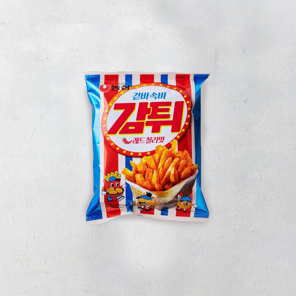 Fried Potato Snack (Red Chilli Flavour) 감튀 레드칠리 (60g) | Nongshim